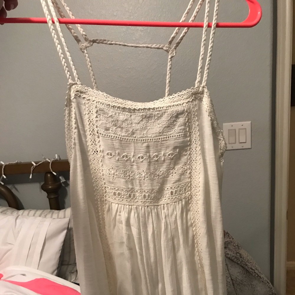 American Eagle White Lace Tanktop